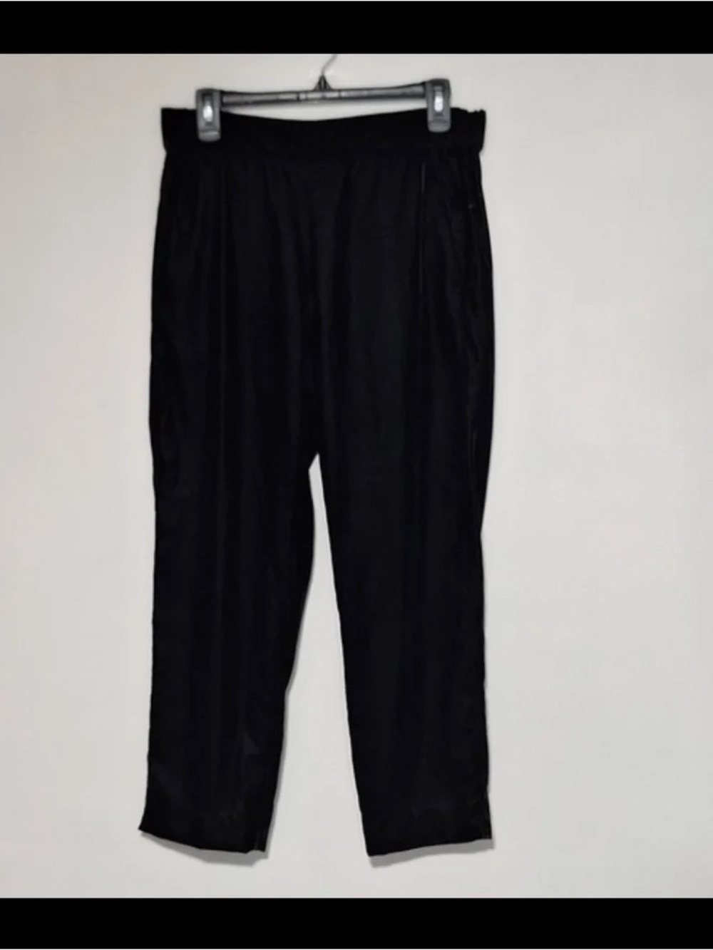 Men's Black Casual Tapered Pants